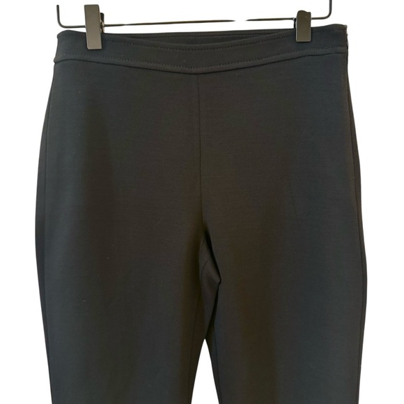 St. John Caviar Alexa Milano Knit Black Wool Blend Ankle Dress Pants Size 4 - Picture 3 of 9